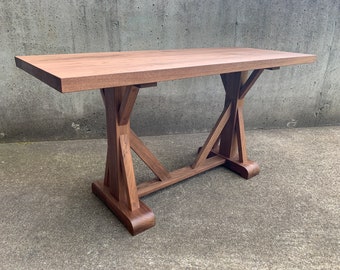 Farmhouse Table, Trestle Table, Harvest Table, Customizable Farmhouse Table