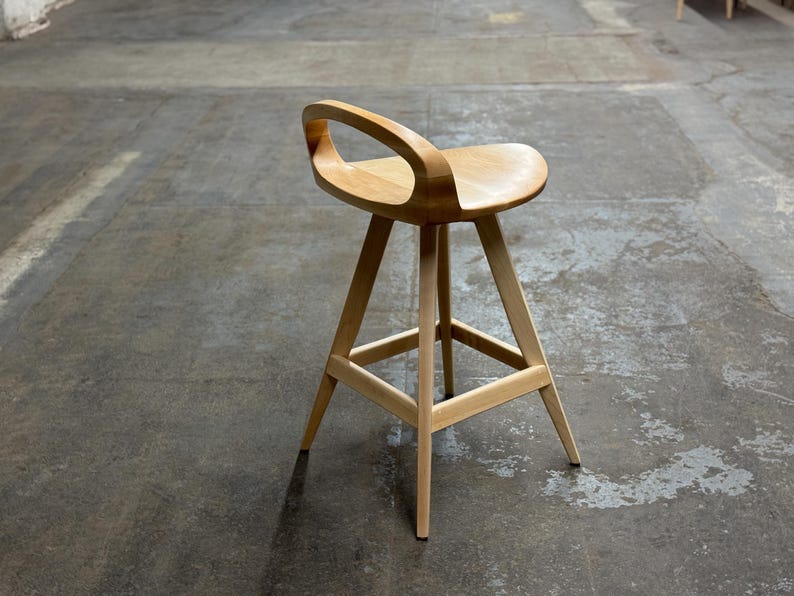 Tabouret de bar pivotant moderne Mid-Century : tabouret de bar avec siège de tracteur, fabriqué aux États-Unis image 6