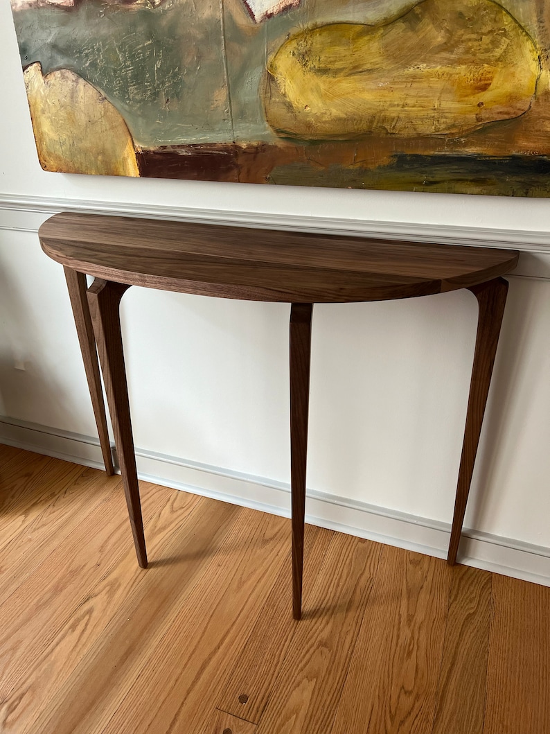 Modern Entryway Console Table, Sofa Table, tapered legs, Custom Table image 8