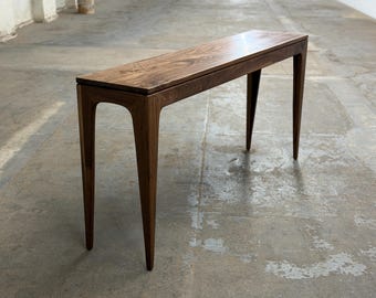 Solid Wood Console Table – Entryway or Sofa Table, Handcrafted Hardwood Furniture, Made in USA