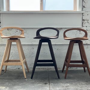 Tabouret de bar pivotant moderne Mid-Century : tabouret de bar avec siège de tracteur, fabriqué aux États-Unis image 7