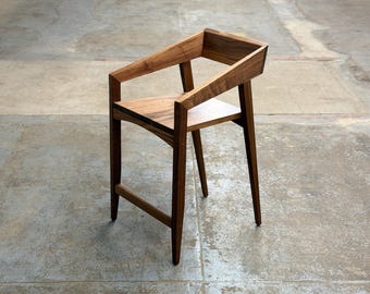 OSTERIA Modern Counter Stool with Arm, Barstool, USA made