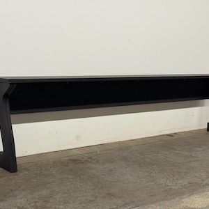 Handmade Drop-Leaf Console Table: Mid-Century Modern Sofa Table, USA made Bild 3
