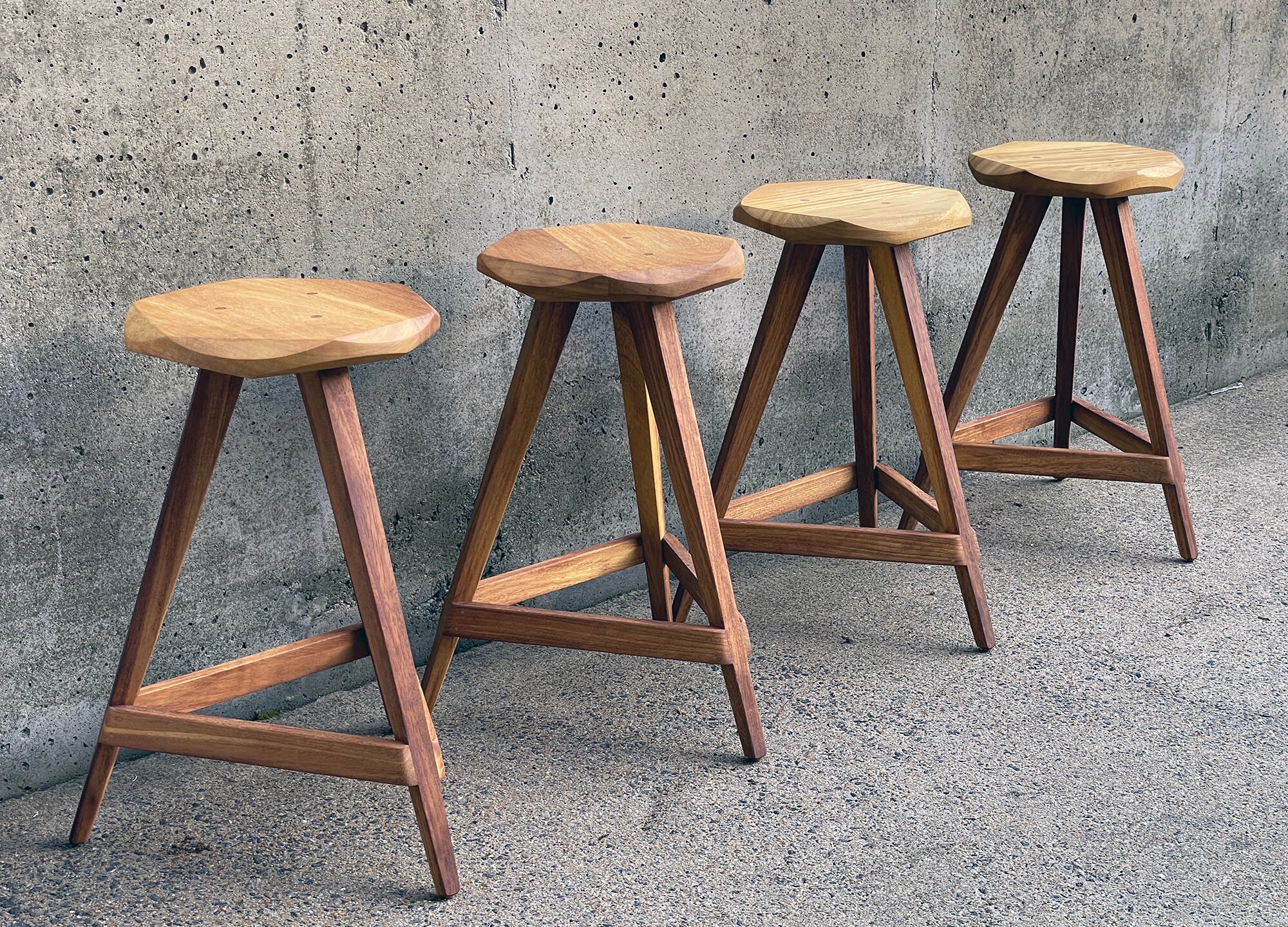Modern Outdoor Barstool Counter Stool in Teak Mahogany Etsy UK