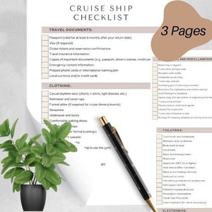 Cruise Ship Checklist | A Handy Checklist for the Travel Industry | Printable Cruise Itinerary Packing Checklist  Cruise Vacation