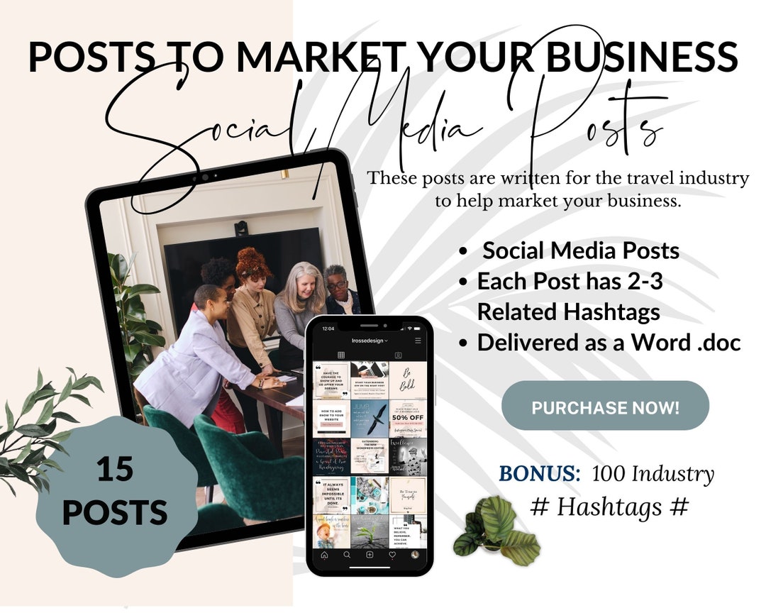 Social Media Posts for Travel Industry Done for You Social Media BONUS