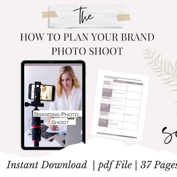 Branding Photo Shoot Planner Workbook | How to Plan Your Photo Shoot | Personal Brand Photography