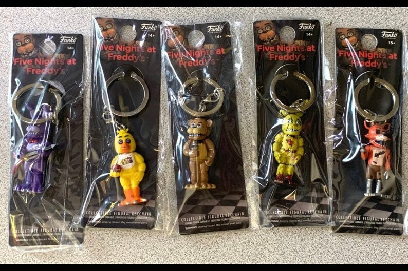 Lot of 5 Five Nights at Freddys Keychains Etsy