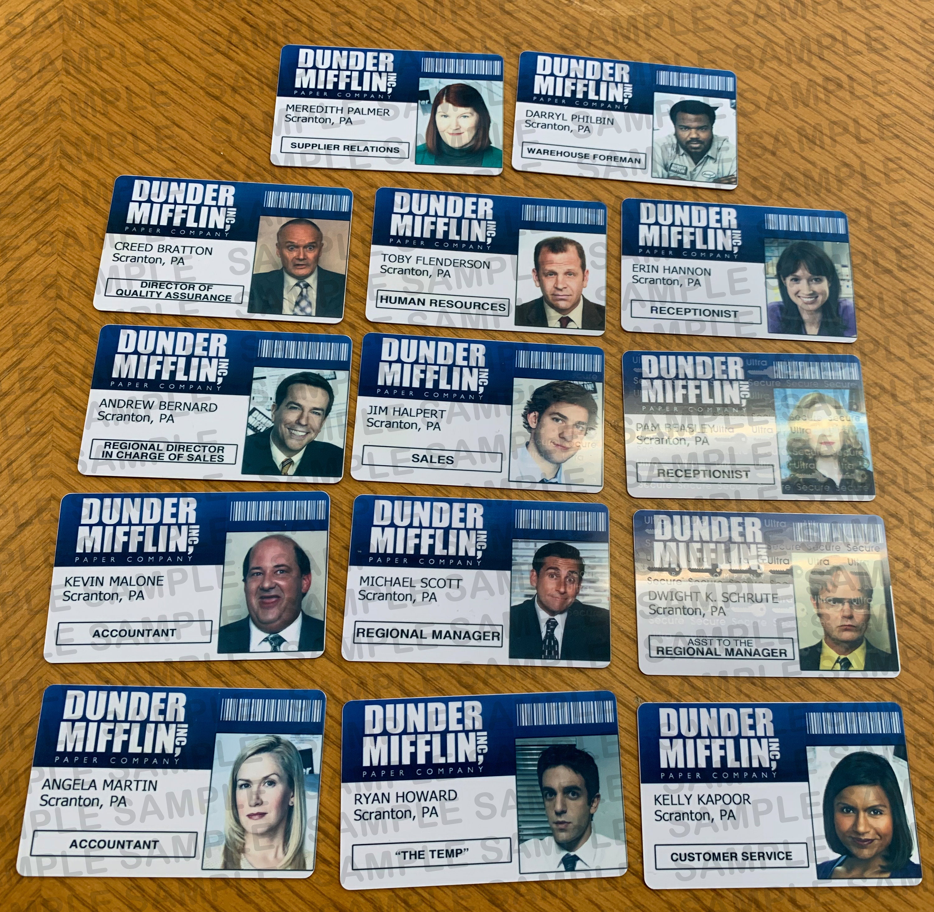The Office Inspired - Dunder Mifflin Employee Id Badge Dwight Schrute ...