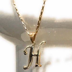 COLLAR CON NOMBRE DE LETRA Colgante de letra lindo, acero inoxidable y dijes de letra de nombre chapado en oro para collar y pulsera, colgante personalizado
