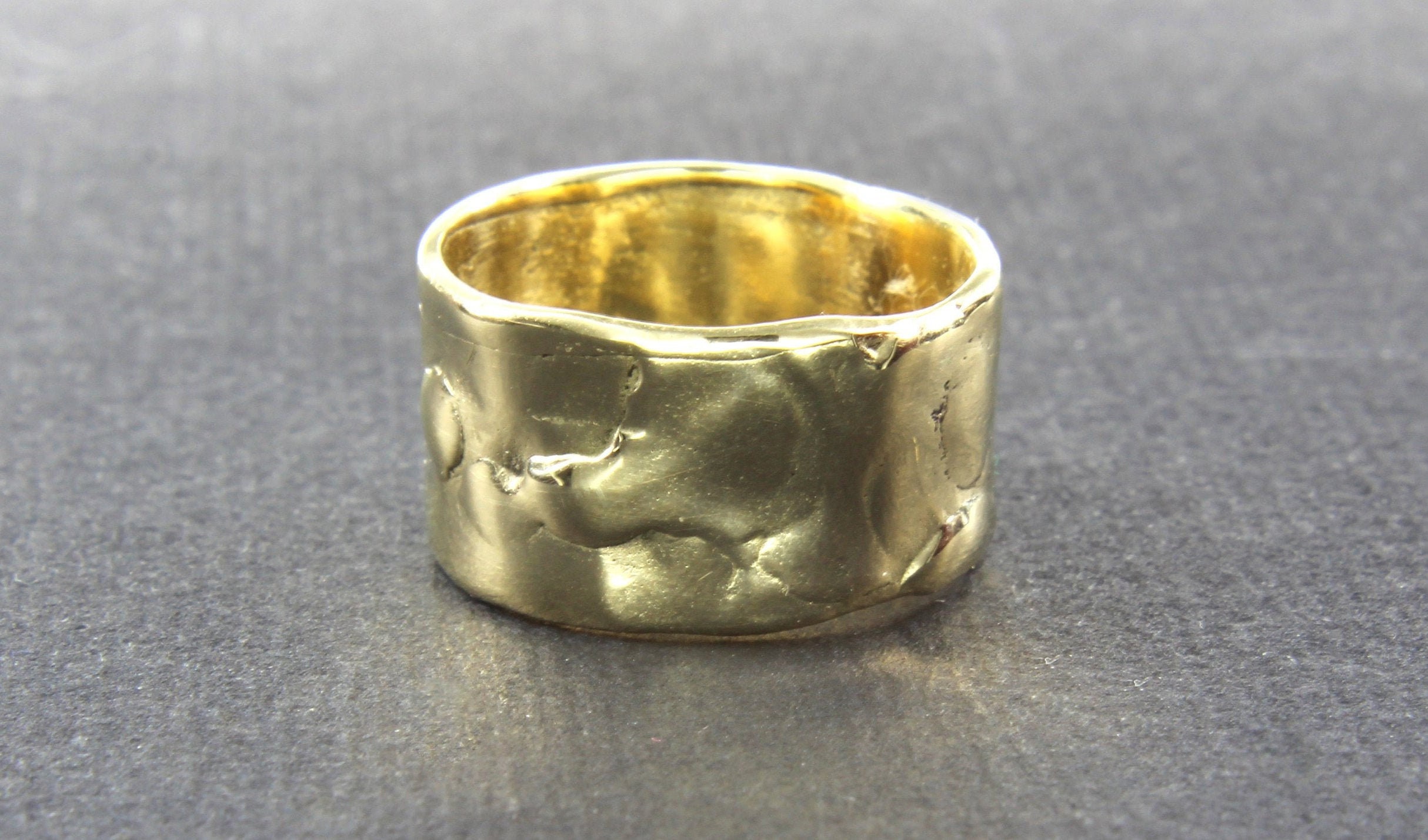 Pineapple Pattern 18ct Rose Gold 10mm Wedding Ring G main image 1