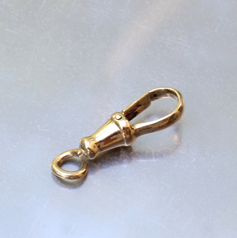 Victorian Gold Dog Clip Clasp For Pocket Watch Albert Chain Etsy