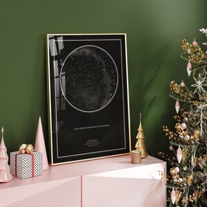 Star Map Regalo Anniversario Cielo stellato Personalizzato Personale Mappa stellare Immagine Data Compleanno Matrimonio San Valentino