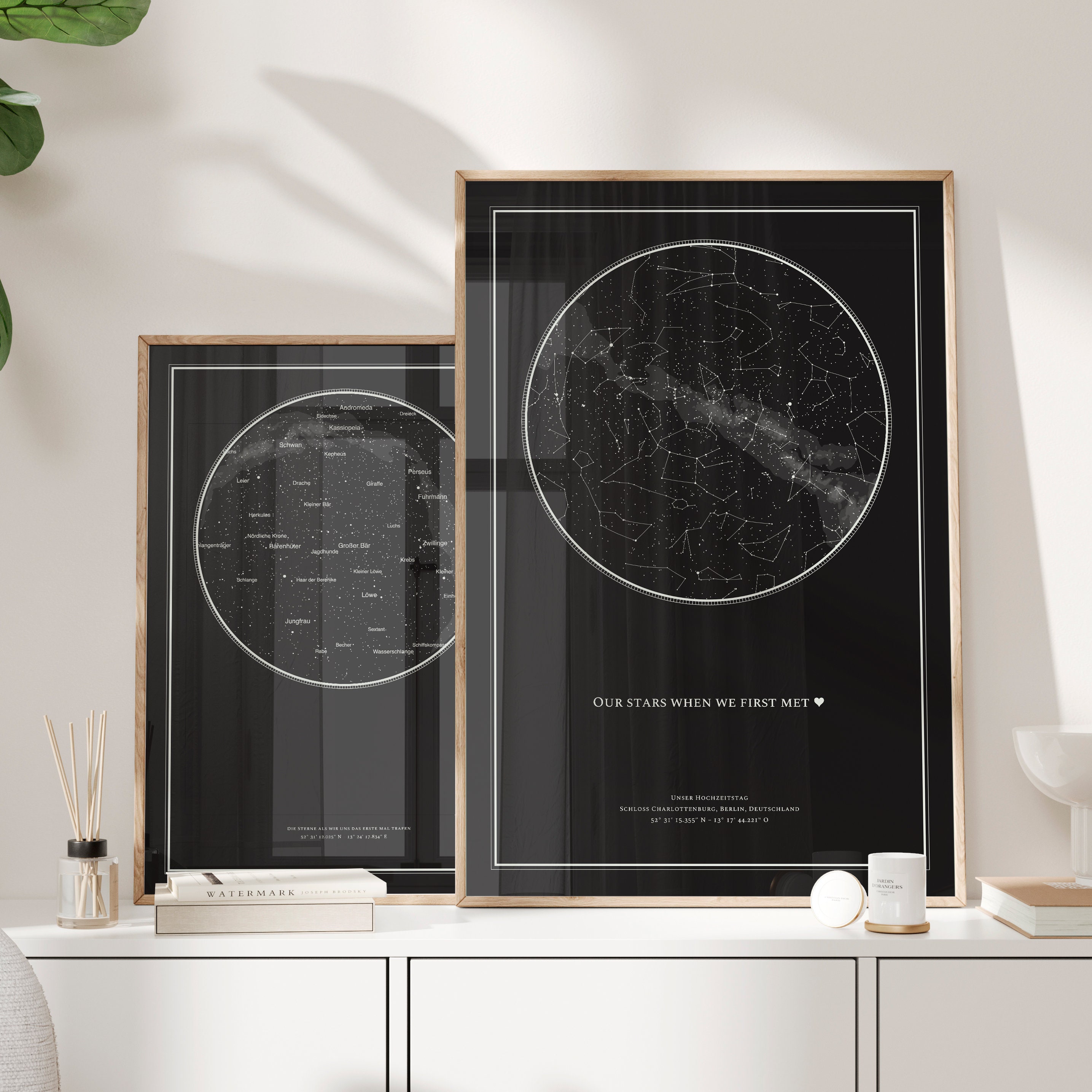 Custom Star Map, Unique Night Sky, Personalized Poster, Starry Sky gift, star constellation, birthday gift, wedding gift, anniversary
