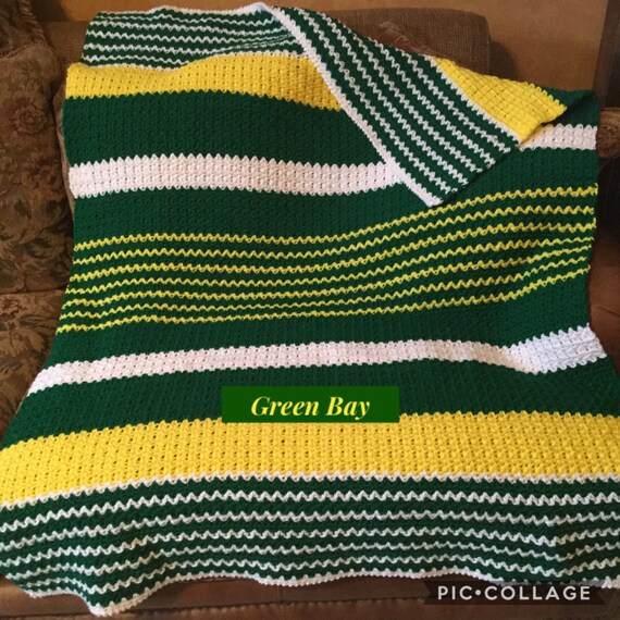 Crochet Green Bay Packers Blanket