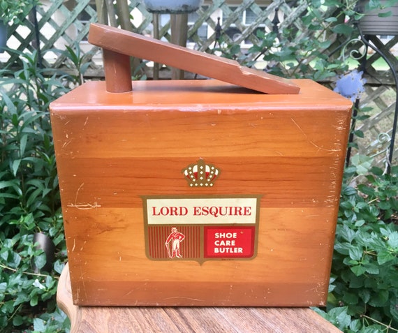 esquire shoe shine box