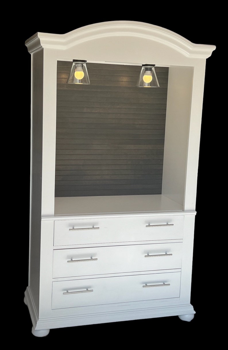 Farmhouse Coffee Hutch, Armoire Drink Station, Beverage Hutch, Armoire ...