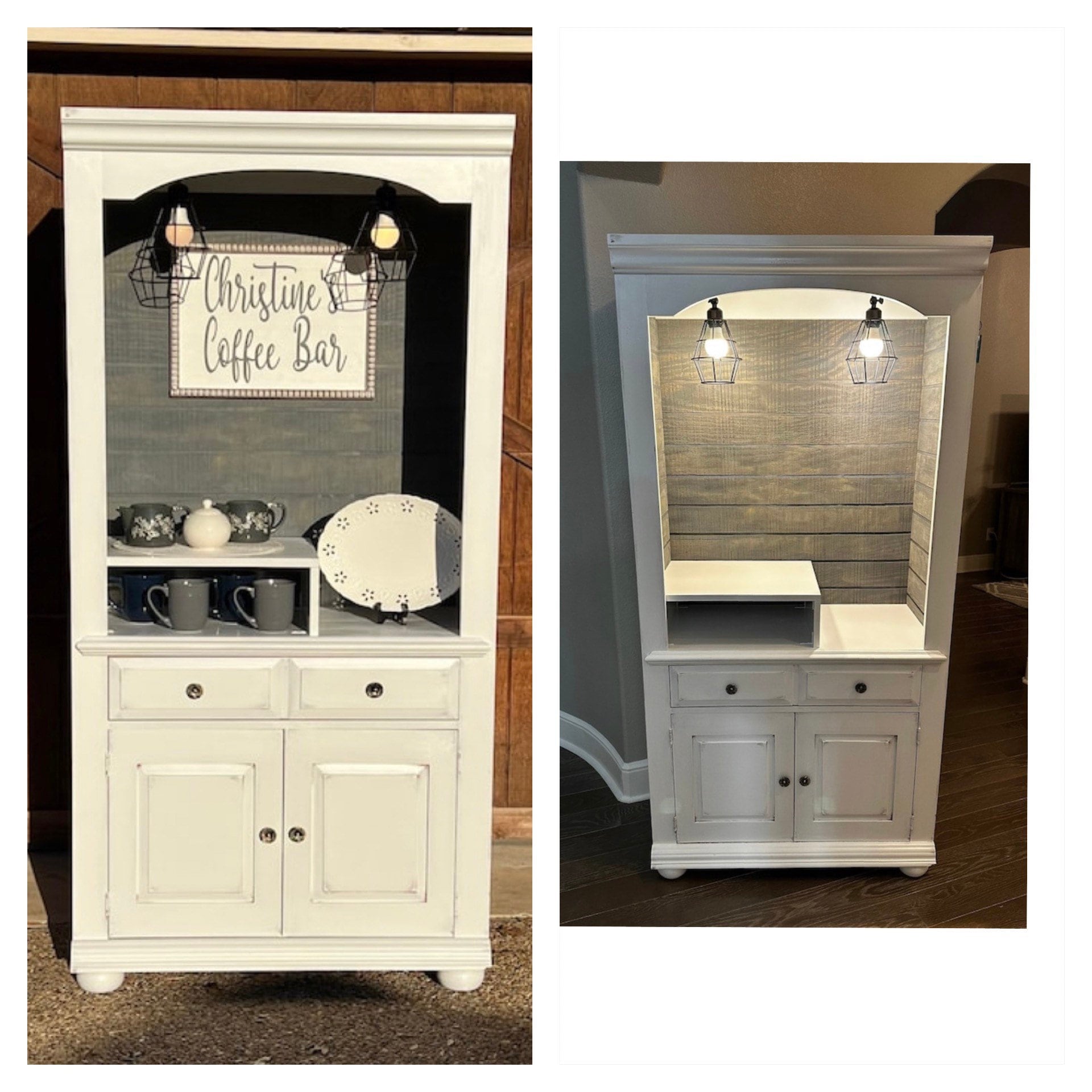 Armoire into coffee bar online