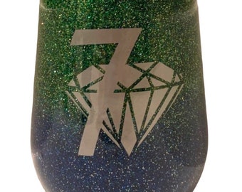 glitter wine cup, Personalized wine tumbler