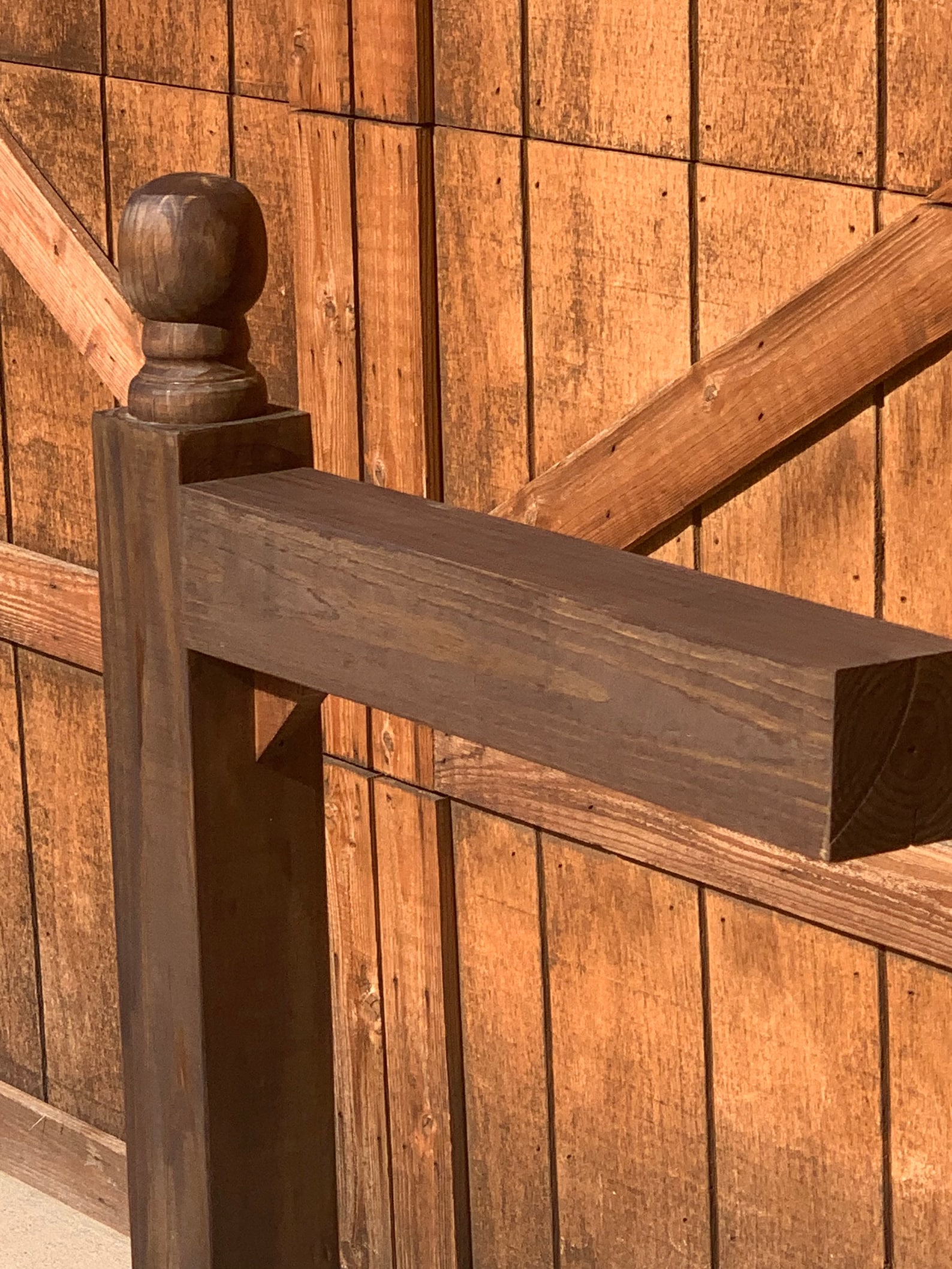 Banister post with a FREE personalized sign Wooden sign Etsy