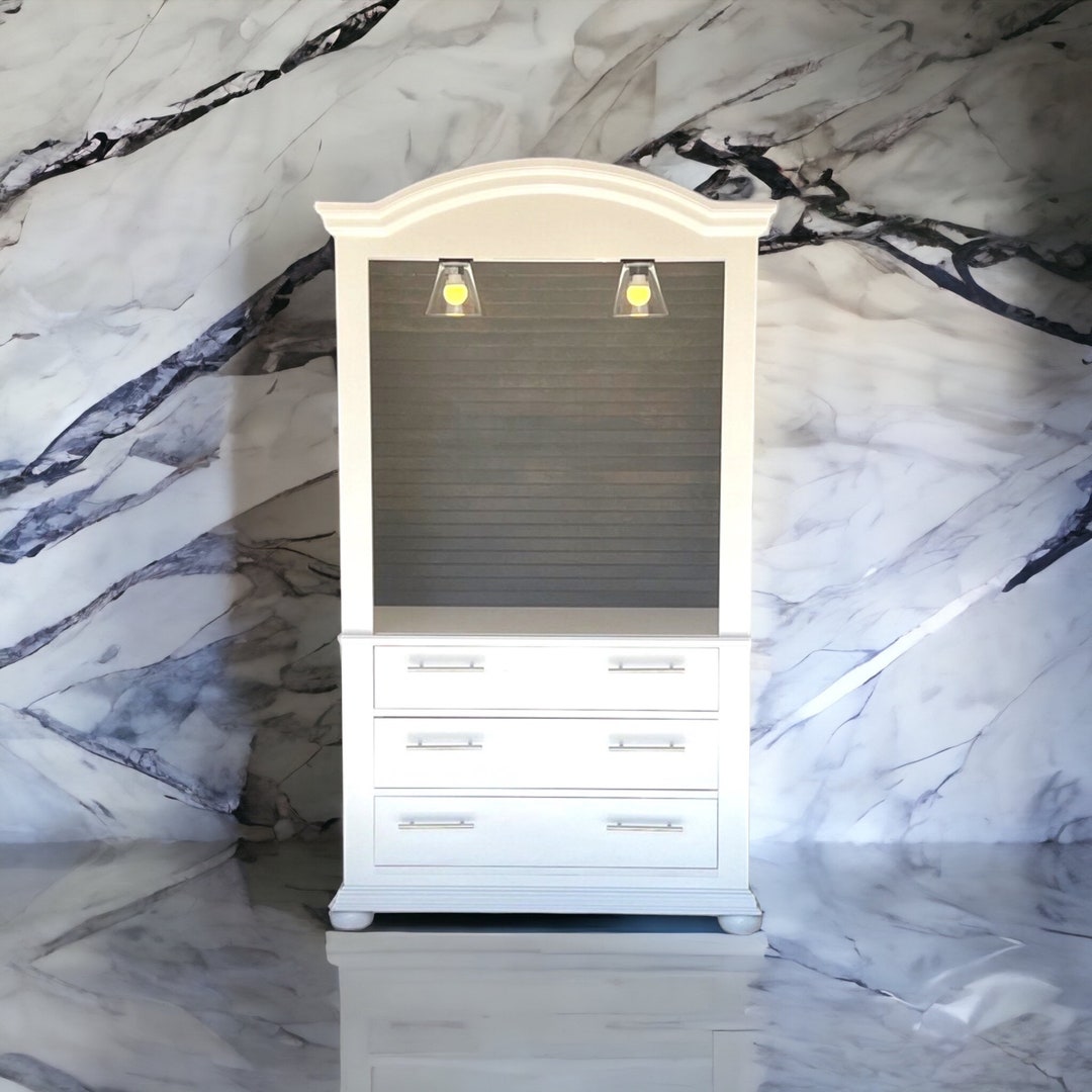 Farmhouse Coffee Hutch, Armoire Drink Station, Beverage Hutch, Armoire ...