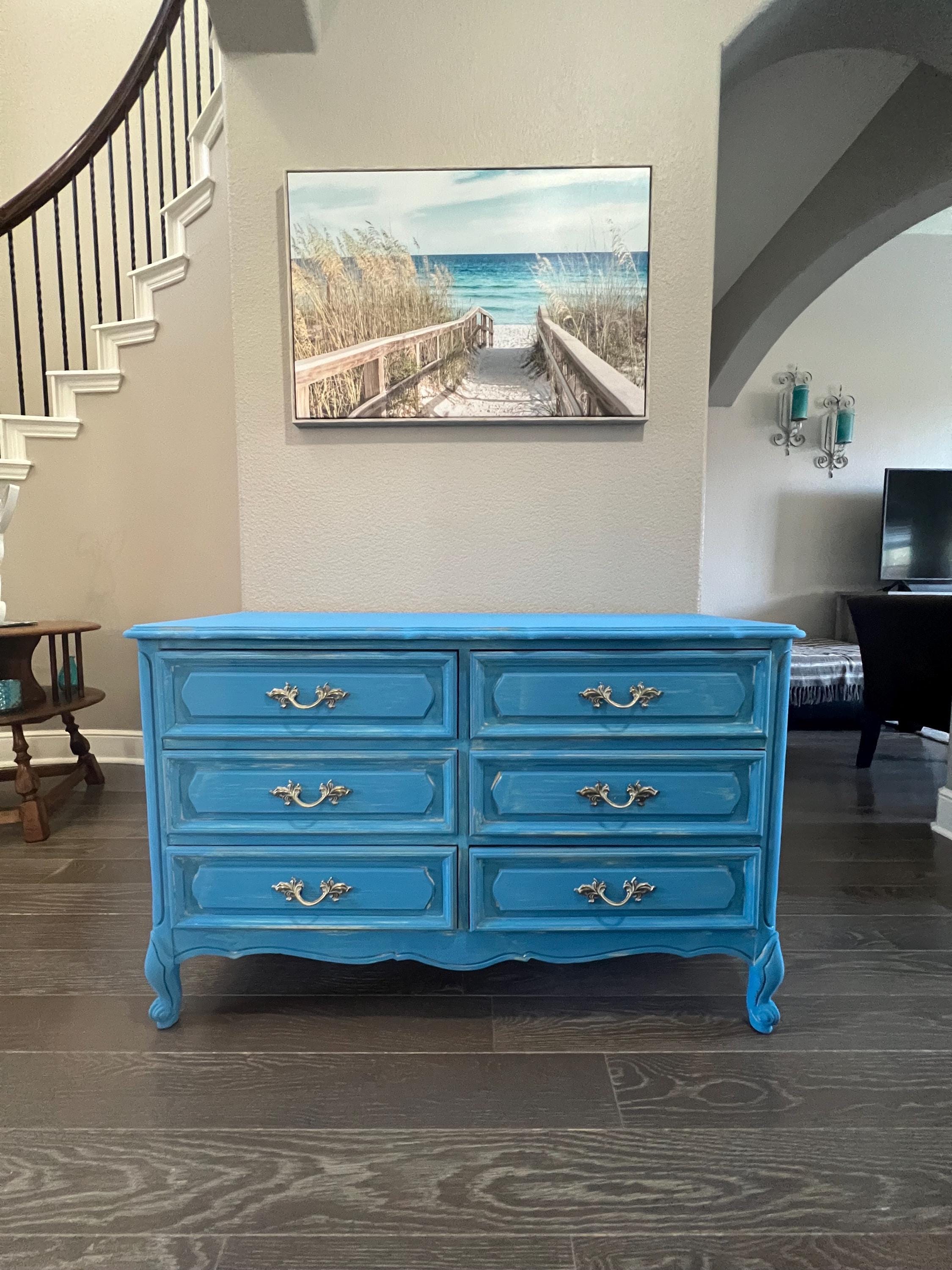 green emerald velvet dress Scroll Vine MOP Inlay 6 Drawer Dresser Teal Green  Luxury Handicraft