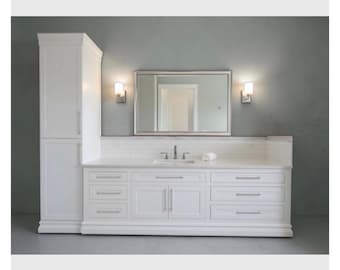 Introducing pick your bathroom makeover: dimensions, style, colors, hardware, solid wood custom designed
