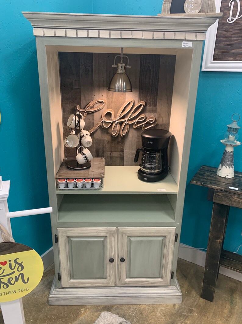 Custom Coffee Bar Armoire Etsy