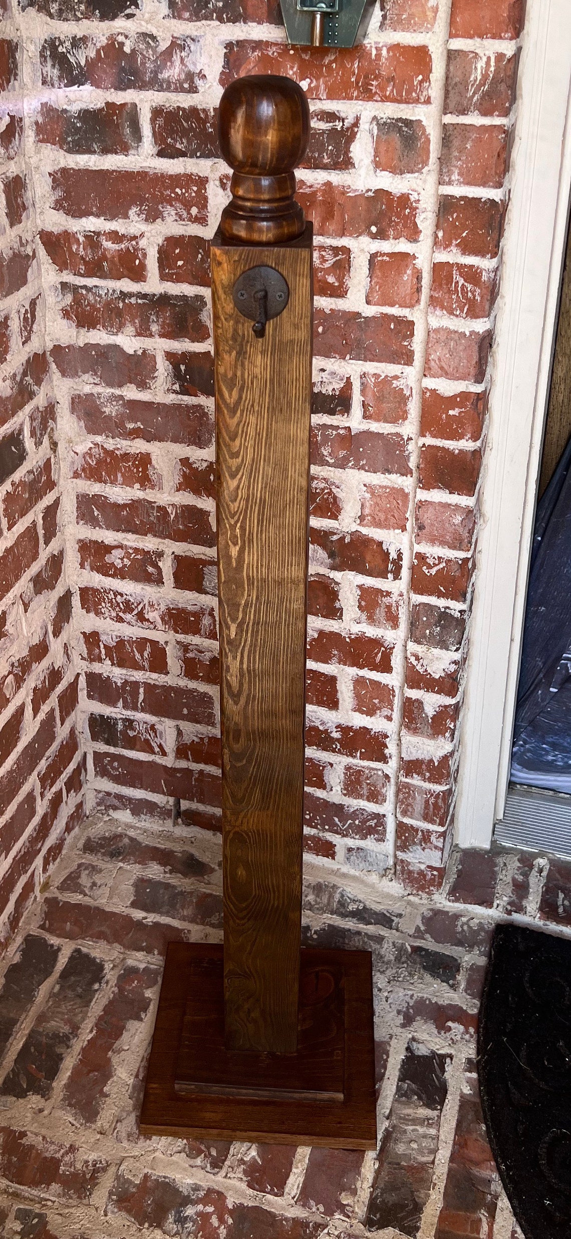 Wood Post Stocking Holder Banister Post Etsy