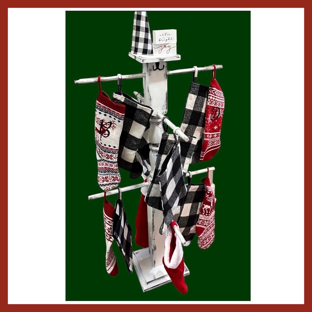 Stocking Holder, Banister Post, Christmas Post & Stockings Etsy