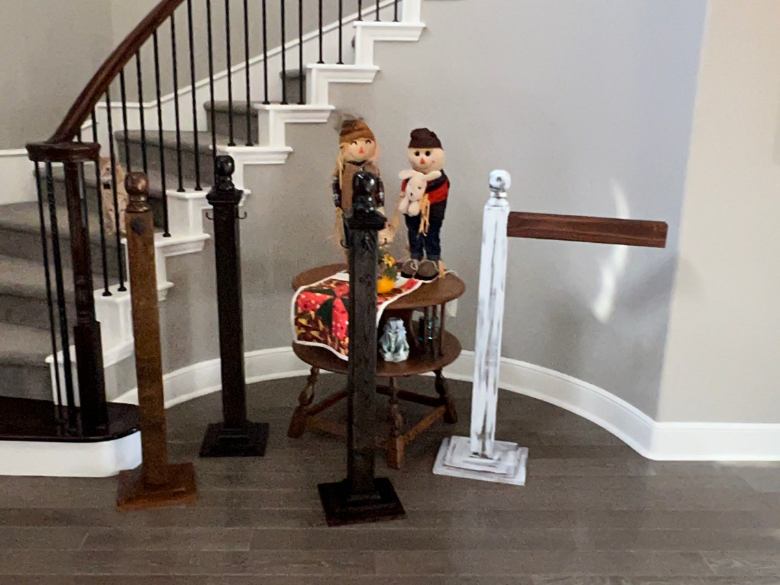 Wood Post Stocking Holder Banister Post Etsy