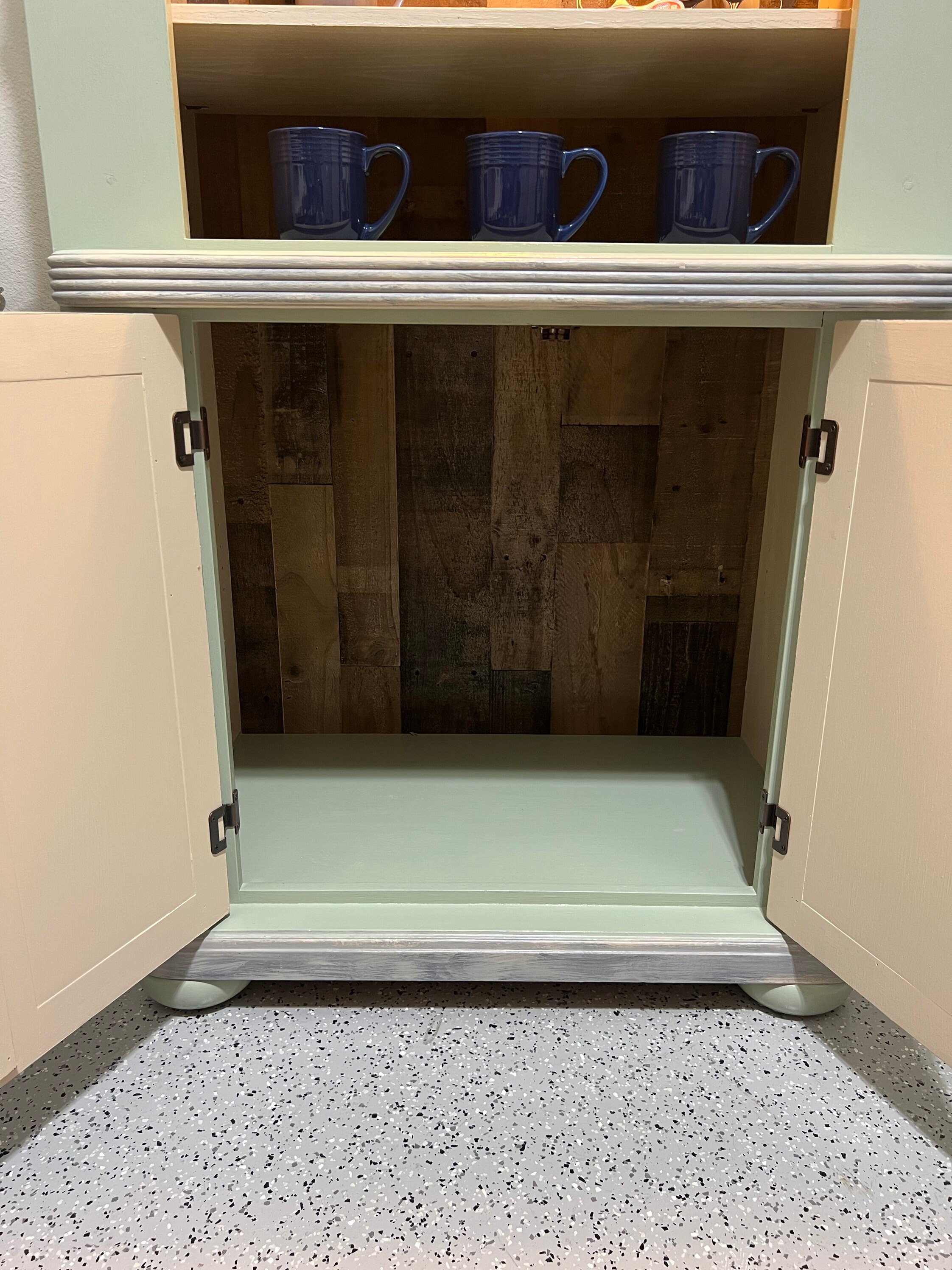 Sage Green/creme Armoire Bar Etsy