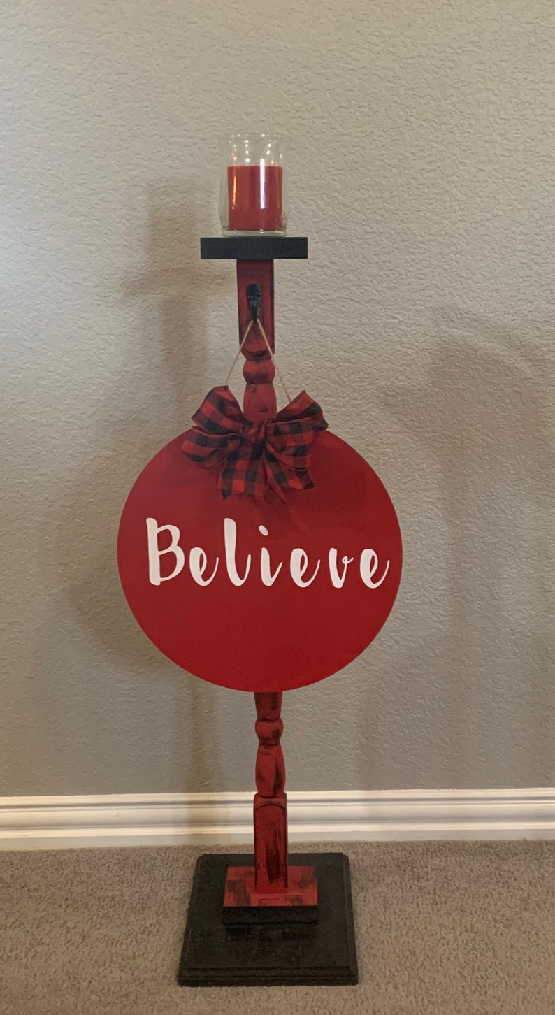 Holiday Wood Post Banister Post Stocking Holder Etsy