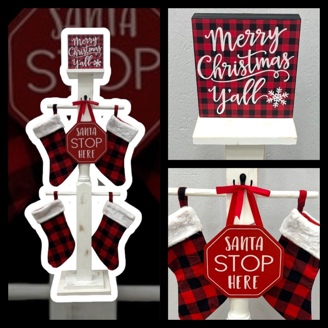 Stocking Holder Banister Post Christmas Post & Stockings Etsy