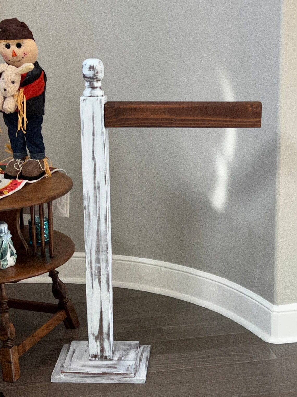 Wood Post Stocking Holder Banister Post Etsy