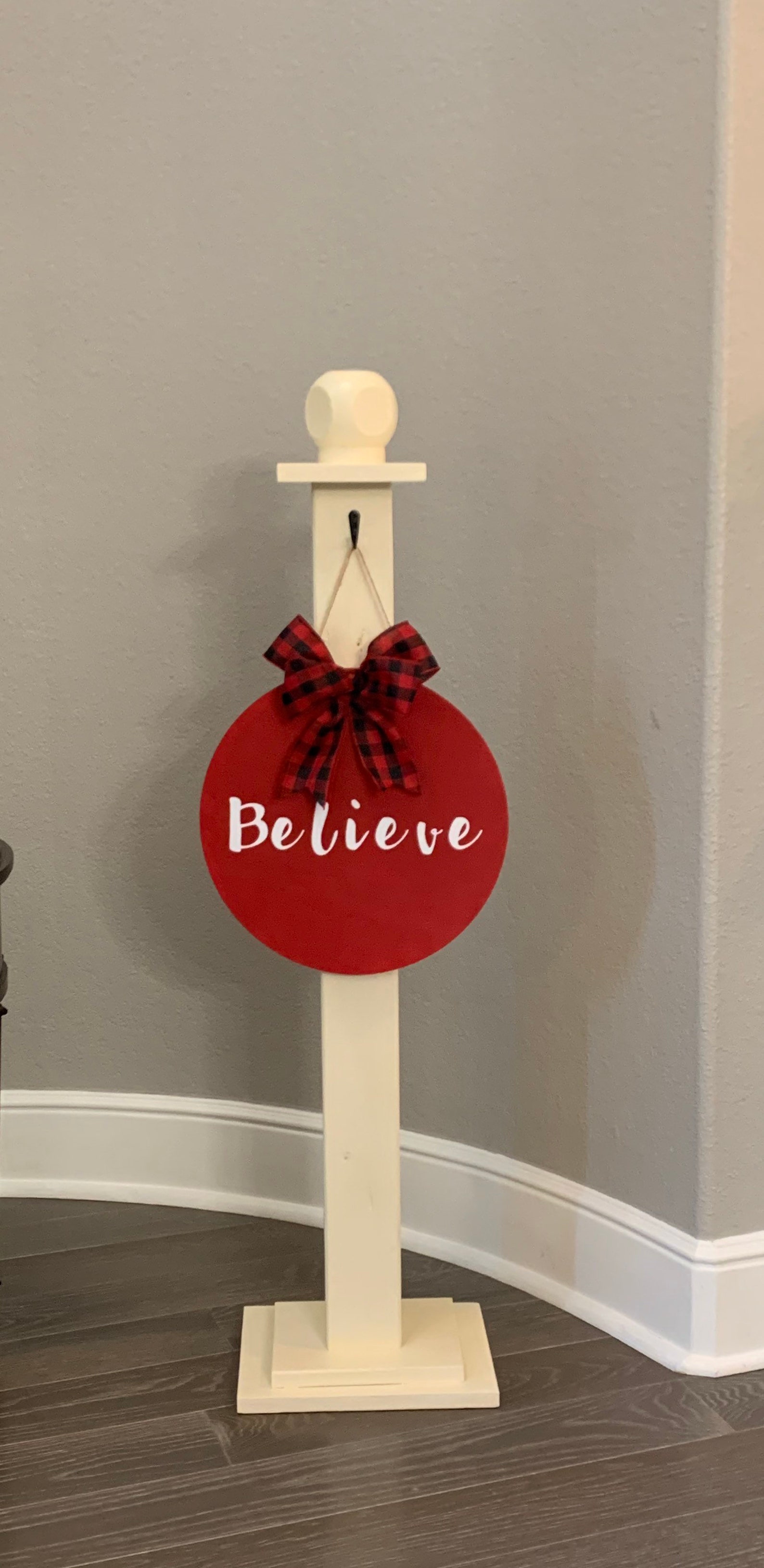 Holiday Wood Post Banister Post Stocking Holder Etsy