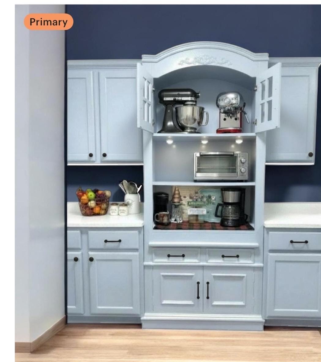 Choose Your Colors: Custom Designed Cabinets for Kitchen Space, Paint ...