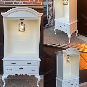 Antique Vanity, armoire, dresser, Simply white vintage piece