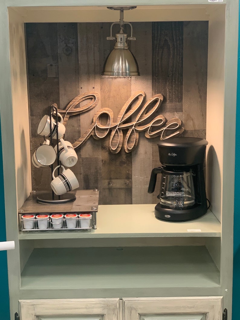 Custom Coffee Bar Armoire Etsy