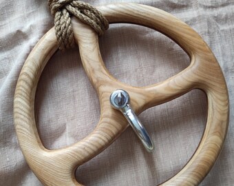 Shibari-Aufhngering Trixel  Kinbaku-Ring aus Holz mit Stahlkern   Takelage aus Eiche, Esche oder Bambus - Etsy.de