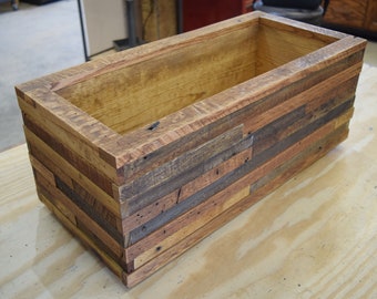 Rustic Reclaimed Wood Planter, Flower Box Planter, Wood Planter