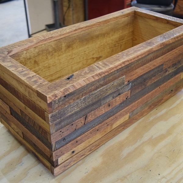 Rustic Reclaimed Wood Planter, Flower Box Planter, Wood Planter