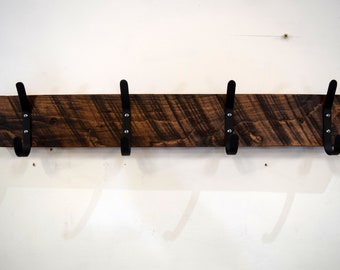 Rustic Reclaimed Wood Coat Hook, Wall Mounting Coat Hook, Rustic Bathroom Towel Hooks