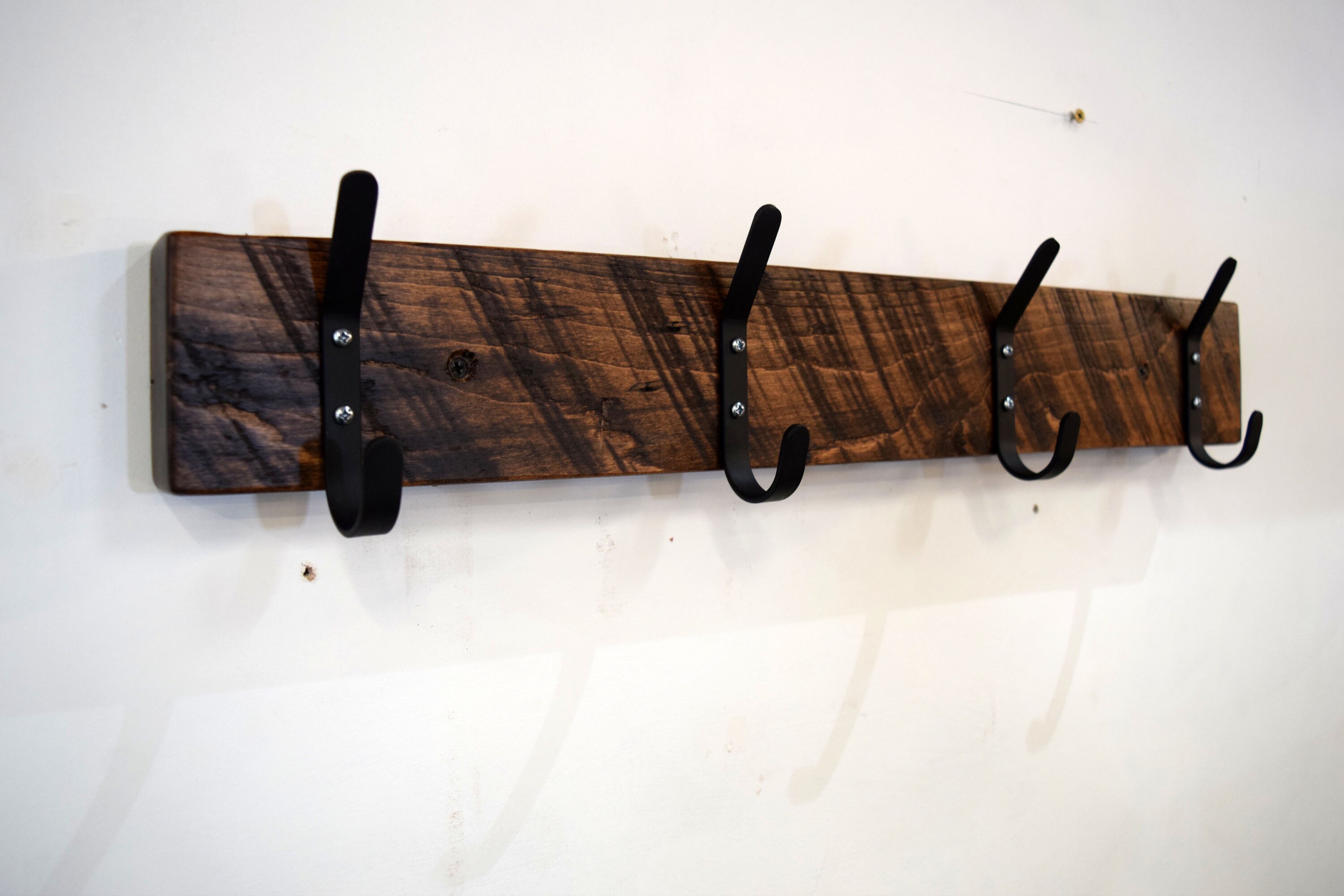 Rustic Reclaimed Wood Coat Hook Wall Mounting Coat Hook Etsy