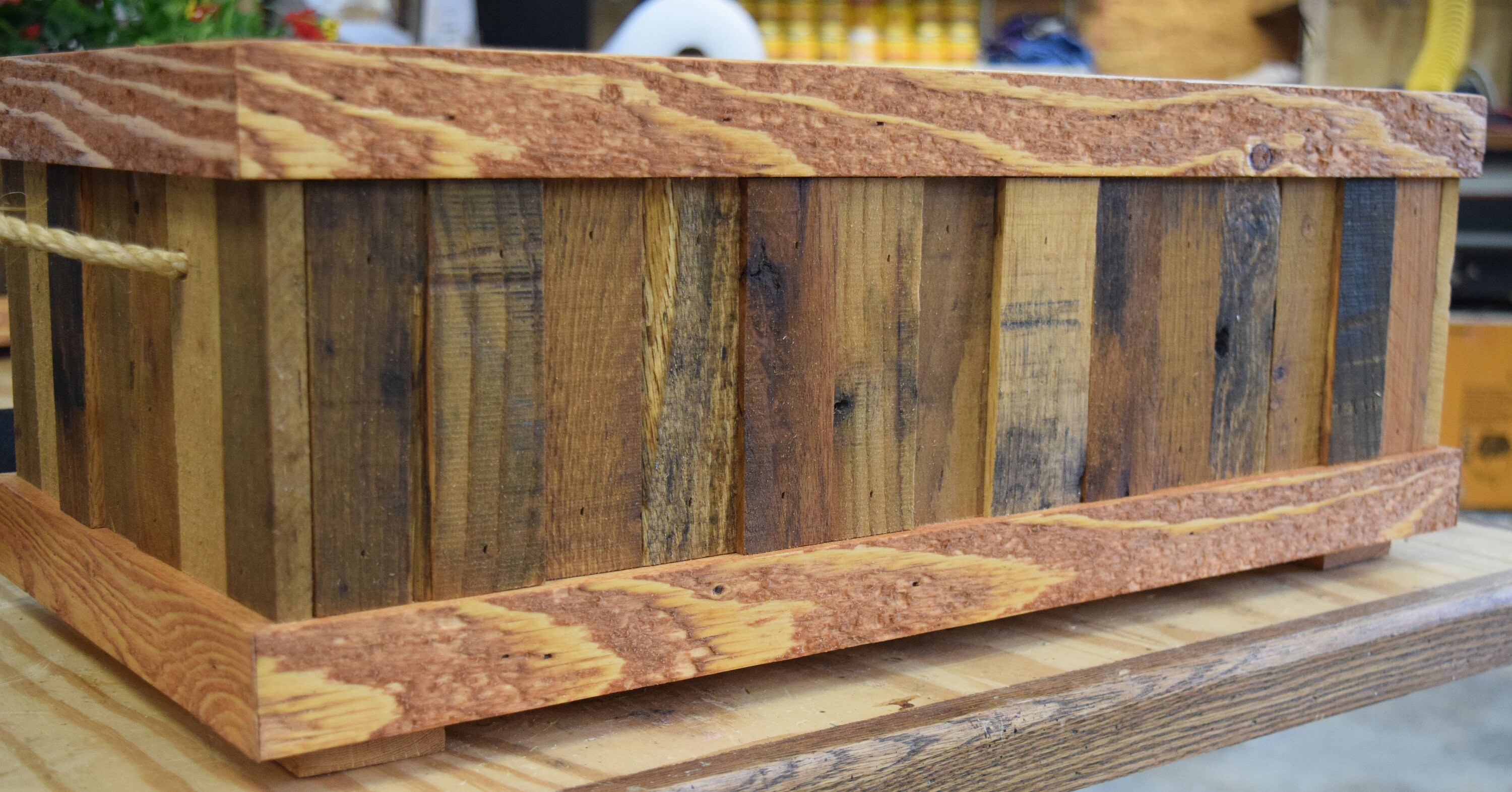 Reclaimed Wood Planting Box, Rustic Planter, Wood Planter Box, Flower ...