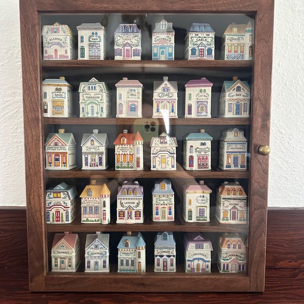 Lennox Spice Village Wall Shelf, Spice Rack display cabinet