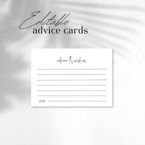Bewerkbare advies- en wensenkaart, deel uw wensen, woorden van wijsheid, digitale download