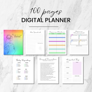 Mein Schwangerschaftstagebuch, Schwangerschaftsplaner, Geschenk für Mama, digital oder druckbar