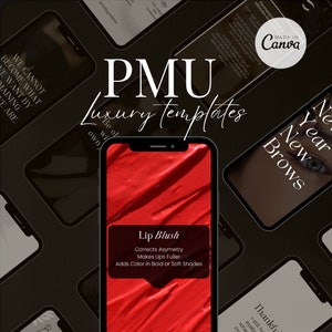 Luxury Lip Blush Instagram I Permanent Makeup Instagram Stories I PMU Templates