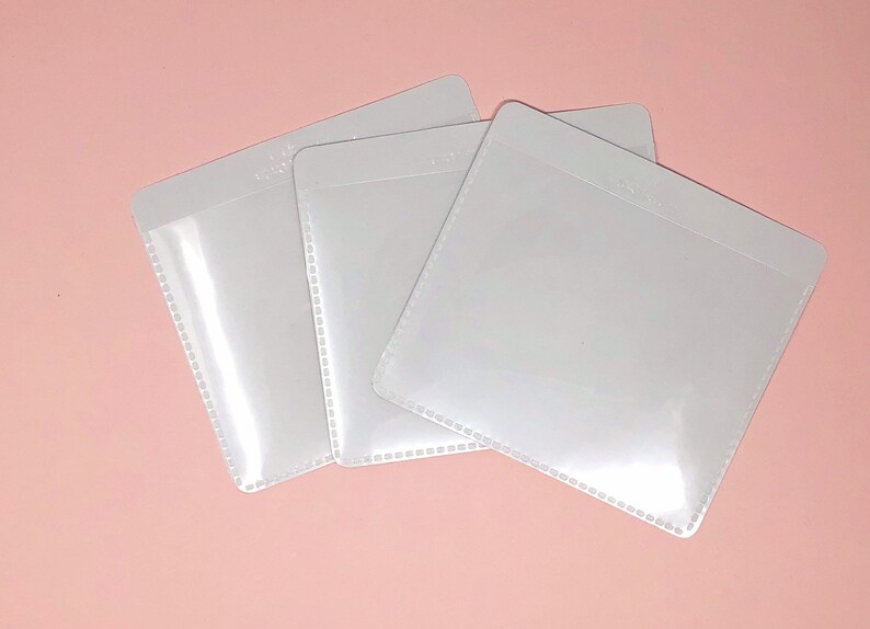3 Clear Self Adhesive Pockets Etsy